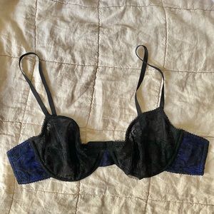 Kiki De Montparnasse - lace silk underwire bra 36B